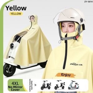 ZHENGYU | Heavy Rain Waterproof Adult Electric Bike and Motorcycle Poncho