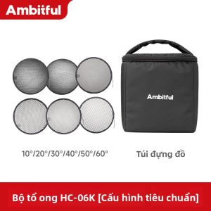 Bộ Đèn Chụp Hình Mật Ong 18cm 10°/20°/30°/40°/50°/60°