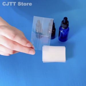 200Pcs Shrink Wrap Film Tube for 10ml 15ml 30ml 50ml Glass Bottle Heat Shrink Film Shrink Seal for Glass Bottle