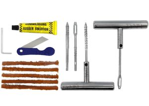 [SG STOCK] TYRE REPAIR KIT SET Car Motorcycle Tubeless Tire Puncture Plug Rubber Strip Needle Patch Fix