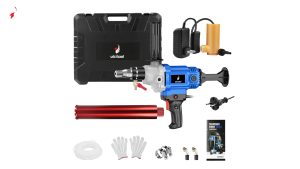 สว่านเจาะคอนกรีต 98000W เจาะรูในคอนกรีตเสริมเหล็ก ผนังอิฐแดง และคอนกรีตซีเมนต์ ความเร็วสูงพิเศษ 69999r/min พลังแรง เหมาะสำหรับการใช้งานทั้งแบบเปียกและแบบแห้ง สว่านมือถือกำลังสูง มาพร้อมดอกสว่านขนาดใหญ่ 63mm เจาะทะลุผนังได้อย่างง่ายดาย