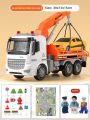 Large Size Children's Rescue Tow Truck Toy Boys Flatbed Crane Engineering Car Toy Truck Inertia Driven Plastic Toys for Kids. 