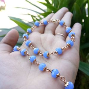 Aksesoria Perhiasan Gelang Mutiara & Cristal Swasa ( kuning Selamanya )