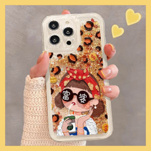 Gold Sandflow Shell Phone Case Creative Fashionable Cute Womens Style Compatible with Apple Huawei Xiaomi OPPO And More Models