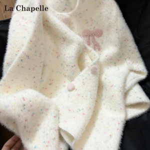 La Chapelle | Áo Khoác Len Thêu Phong Cách Ngọt Ngào cho Phụ Nữ