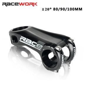 RACEWORK Road Bike Mountain Cycling Stem Riser Negative Table 20 Degrees Bike Handlebar length 80/90/100mm Bicycle Accessories