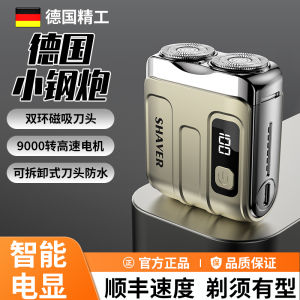 Portable Mini Electric Shaver Wet And Dry Use Travel Home Use for Men Stainless Steel Blade Rechargeable Rotating Head Shaver