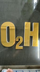 CHỮ  ALU GƯƠNG VÀNG (CAO 20cm DÀY 13mm)