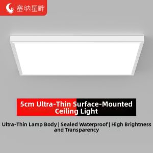 SAINAHEPAN | Ultra-Thin Ceiling Light Square Flat Panel Light for Kitchen Bedroom Office Living Room