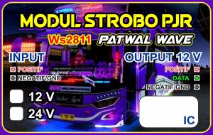 Modul strobo PJR patwal wave 12v/24v