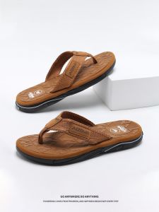 รองเท้าแตะชายหาดกันลื่นสำหรับผู้ชาย ฤดูร้อน ใหม่ รองเท้าแตะแบบสวมสบาย รองเท้าแตะชายหาดสำหรับผู้ชาย รองเท้าแตะ EVA สวมใส่สบาย