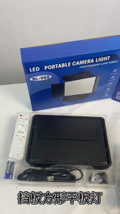 T&G 10/ 12 /17 Inch LED Video Light Panel with Tripod Stand & Remote Control Bi-Color 3200-5600K Photography Lighting