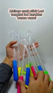 Mainan Tongkat bening lampu isi 12pcs led