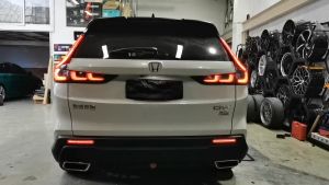 SNCN 2PCS 12V Car LED Rear Bumper Lamps For Honda CRV 2023 Fog Lamps Brake Turn Signal Reflector Indicators Taillights