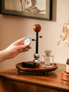 Retro Decorative Accessories Key Storage Rack Living Room Desktop Lipstick Watch Creative Gifts Wooden Material Entrance Hall