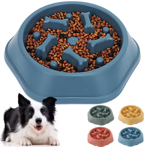 Dog slow food bowl dog bowl dog bowl anti-slip anti-choking anti-vomiting pet feeding bowl small dog food bowl cat bowl