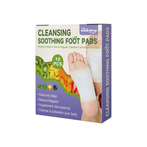 South Moon Natural Ginger Foot Pads Cleansing Soothing Foot Pads Relieve Stress Help Sleeping Body Toxins Cleansing Sleep Well Slimming Stress Relief Health Care Adhesive Sheets Detox Pad Foot Care