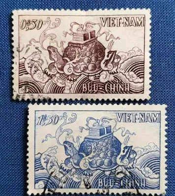 Tem QG Việt Nam 1955: Rùa thiêng