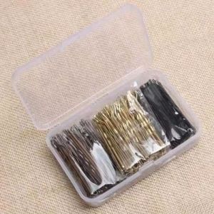 150pcs Bobby Hairpins with Plastic Storage Case Bobby Pins Hairdressing Salon Tools