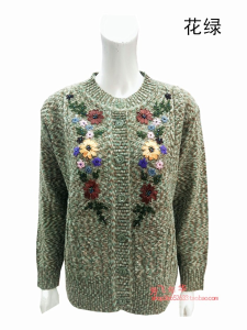 Spring Autumn Knitted Woolen Cardigan Womens Fashion Middle Aged And Elderly Style Open Front Sweater Comfortable Loose Fit