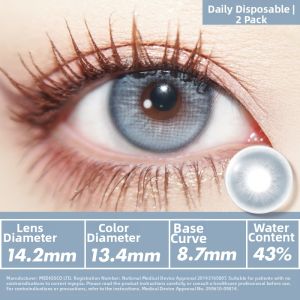 Bollycon | Daily Disposable Colored Contact Lenses 2 Pieces