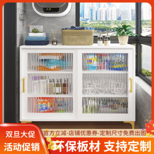 Simple Modern Solid Wood Balcony Cabinet Storage Bench Windowledge Floating Shelf Organizer Trays Artistic Style Furniture