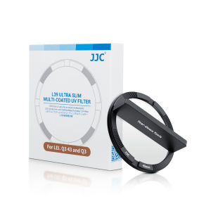JJC L39 Ultra Slim Multi-Coated UV Filter For Leica Q3 43 and Q3 CamerasNo VignettingHigh Quality Aluminum Alloy Frame Design & AR Coverage Range 400-680nm Wavelength