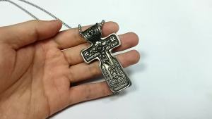 Vintage Punk Jesus Cross Pendant Stainless Steel Amulet Necklace For Men Women Unique Biker Fashion Jewelry Gifts Dropshipping