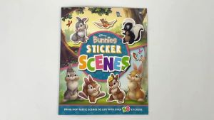 Disney Bunnies Sticker Book For Kids To Decorate 7 Scenes With 50+ Stickers