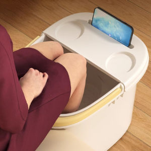 Homenhome เบาะยางเป่าลมเท้าหุ้มฉนวนสำหรับใช้ในครัวเรือนขาสูงและลึก