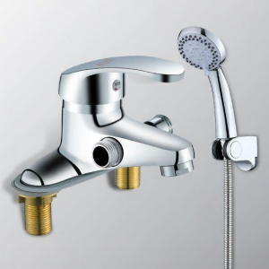 Dual Control Washbasin Faucet with Shower Head and Cold Hot Water Function