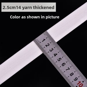 Durable Wide High-Elastic Flat Waistband Elastic for Clothing Accessories Black