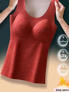 chaqi | Heated Thermal Warm Padded Vest Integrated Bra Lingerie