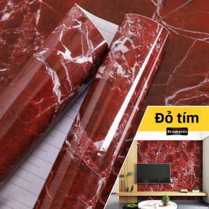 XIANXIANWUFANG | Phim Bảo Vệ Chống Nước Màu Đỏ Kiểu Đá Cẩm Thạch Dày