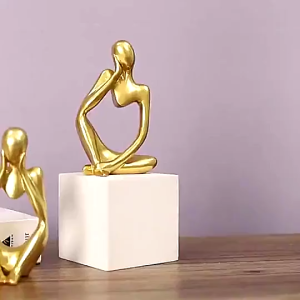 3PCS Mini Thinker Statue Home Decor Living Room Bedroom Office Ornaments Decor Accessories Crafts