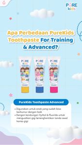Pure Kids Toothpaste For Advanced 50g - Pasta Gigi Anak With Fluoride