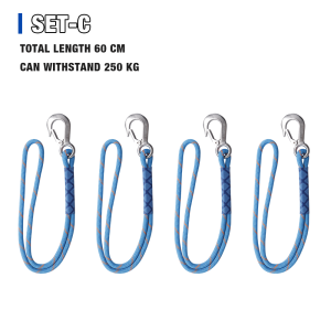 60 cm Swing Hanging Rope Professional Stainless Steel Hook And Loop Home Hammock Hanging Rope Tool Safe Load-bearing 250kg