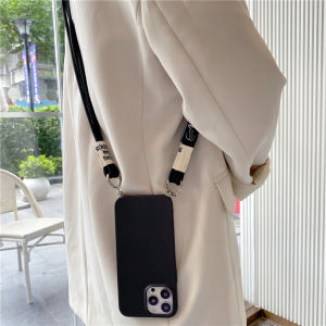 Silicone Anti-fall Crossbody Phone Case for Huawei Pura70 pro Pura80 Mate70 Mate60 Nova14 13 12 Honor400 Full Cover Protection