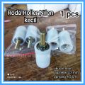 roda nilon roller kecil D.27mm P.4,5cm bearing laher penuntun pintu pagar besi dan stainless baering

baru. 