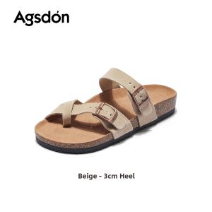 Agsdon | Retro Women Birkenstocks Easy To Wear Slip Resistant Casual Flip Flops Sandals