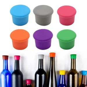 Wine Stoppers Reusable Silicone Wine Corks Wine Bottle Stopper Beverages Beer Champagne Sealed Bottle Cap Keep Wine Fresh