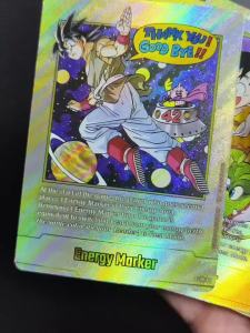 Bandai | DIY Proxy Dragon Ball Super Fusion World English Energy Markers Gold E-47 E-89 E-54 E-61 E-75 E-82 Son Goku Game Card Toy