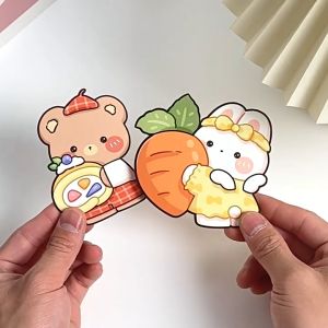 MD-A93 Kartu Ucapan Permen Lolipop Motif Kartun Lucu Greeting Card Lollipop / Gift Card Birthday