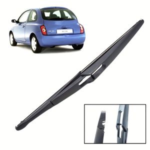12" Rear Wiper Blade Windshield Windscreen Clean Tailgate Window Car Rain Brush For Nissan Micra K12 2002 - 2005
