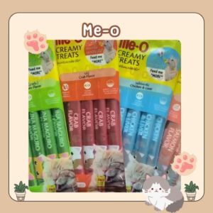 มีโอ Me-O Creamy Treat ขนมแมวเลียมีโอ แพ็ค4ซอง บรรจุ15กรัม
