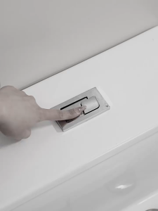 Ready stock Multi-purpose Hook/Button Bathroom Flush Switch Bathroom Toilet Presser Hook Cabinet Door Handle