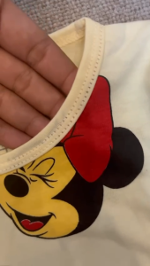 Setelan Piyama Anak Perempuan Motif Minie Mouse Bahan Katun Lengan Pendek Usia Anak 6 Bulan-6 Tahun