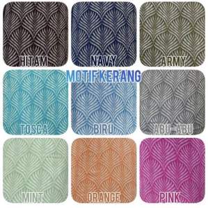 Kain rayon meteran motif kipas/ kerang (1meter)