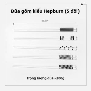 CAROTE | Bộ Đũa Gốm Chống Ẩm Chịu Nhiệt Độ Cao Dùng Cho Cá Nhân