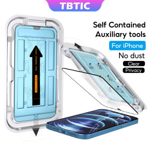 TBTIC For iPhone16 15 14 Plus 13 12 11 Pro X Xs Max XR Screen Protector Tempered Glass HD Privacy Full Coverage Easy Install With Auto Alignment